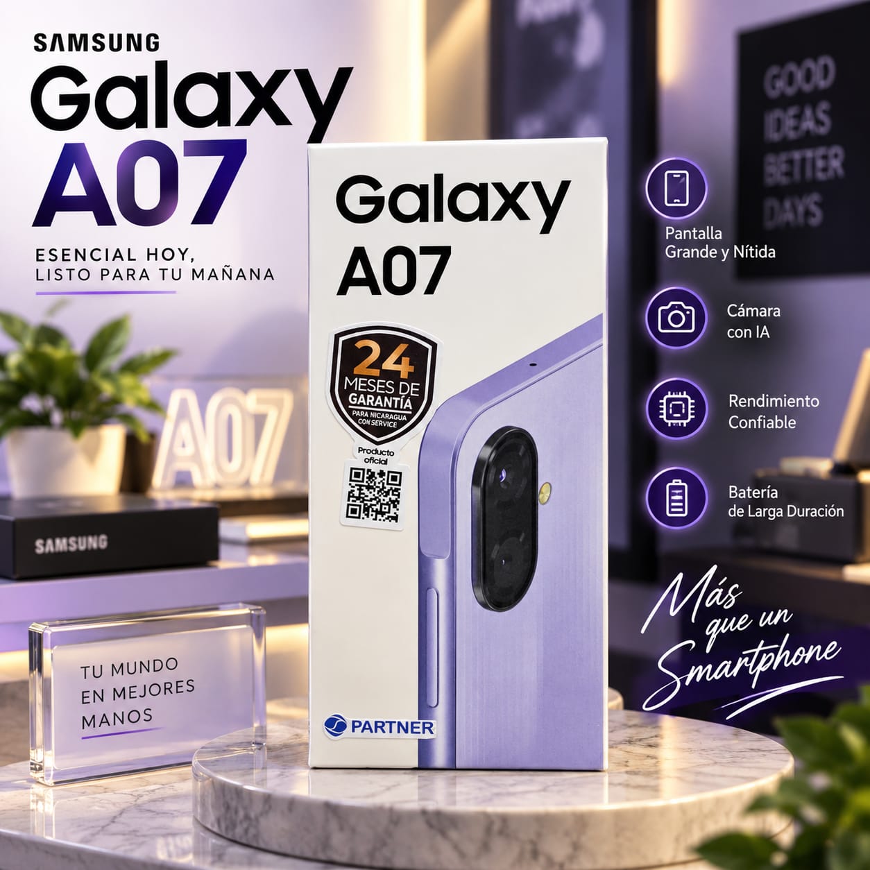 Samsung Galaxy A07 Light Violet 4GB+64GB